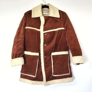 Vintage McGregor Corduroy and Sherpa Lined Rust Color Jacket Size M/L